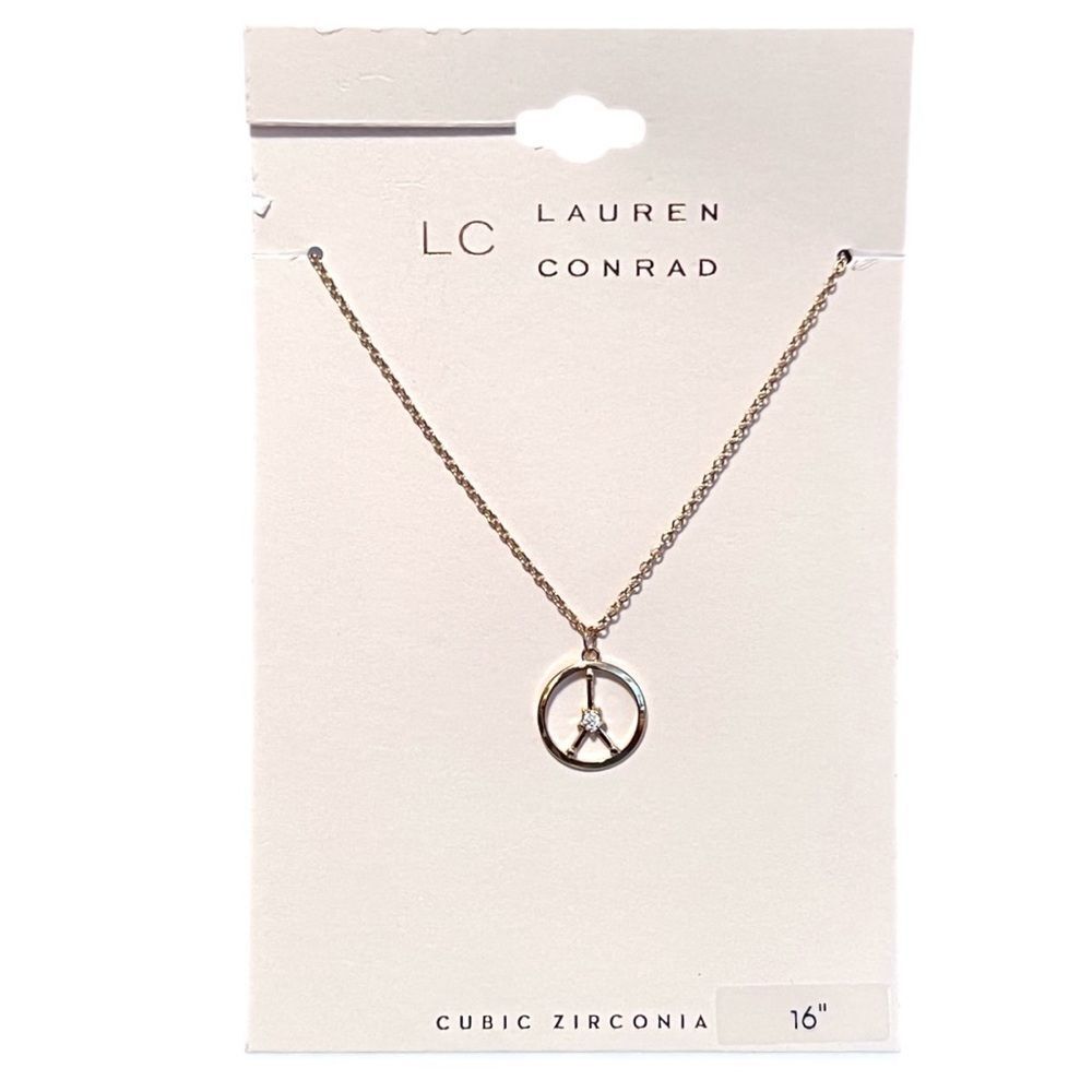 LC Lauren Conrad Gold Cancer Constellation Cubic Zirconia Pendant Necklace